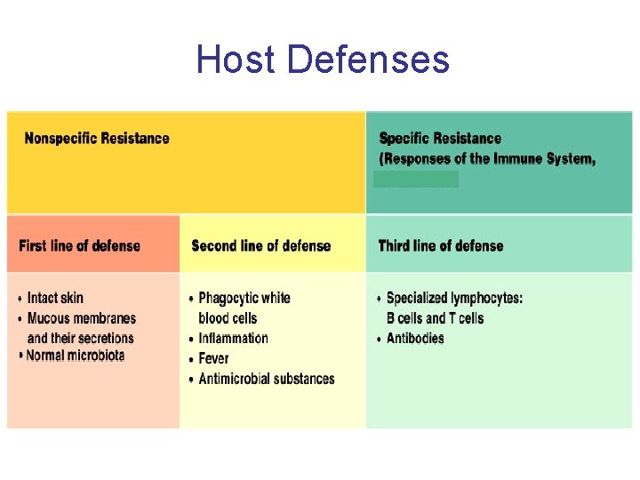 Host Defenses 