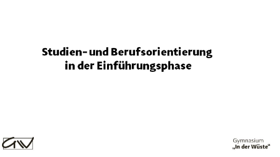 Berufsorientierung 