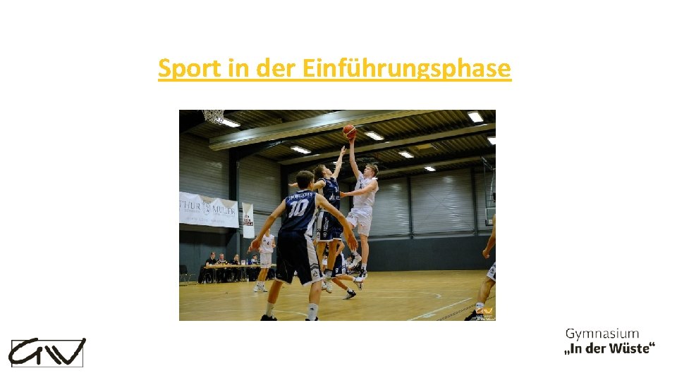 Sport in der Einführungsphase 