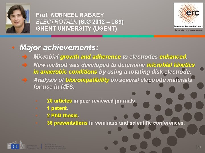 Prof. KORNEEL RABAEY ELECTROTALK (St. G 2012 – LS 9) GHENT UNIVERSITY (UGENT) Established