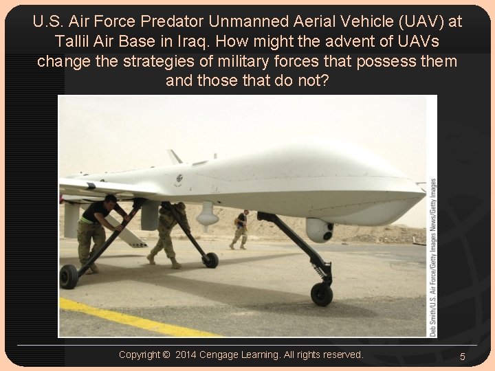 U. S. Air Force Predator Unmanned Aerial Vehicle (UAV) at Tallil Air Base in