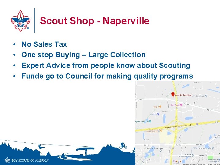 Scout Shop - Naperville • • No Sales Tax One stop Buying – Large