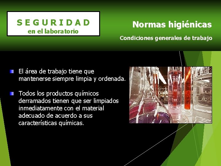 SEGURIDAD E HIGIENE EN LABORATORIO FACULTAD DE QUMICA