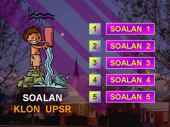 SOALAN KLON UPSR 1 SOALAN 1 2 SOALAN 2 3 SOALAN 3 4 SOALAN