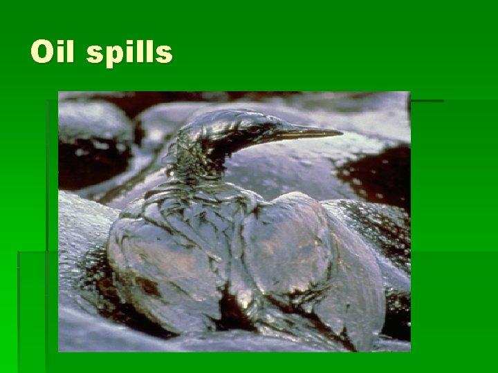 Oil spills 