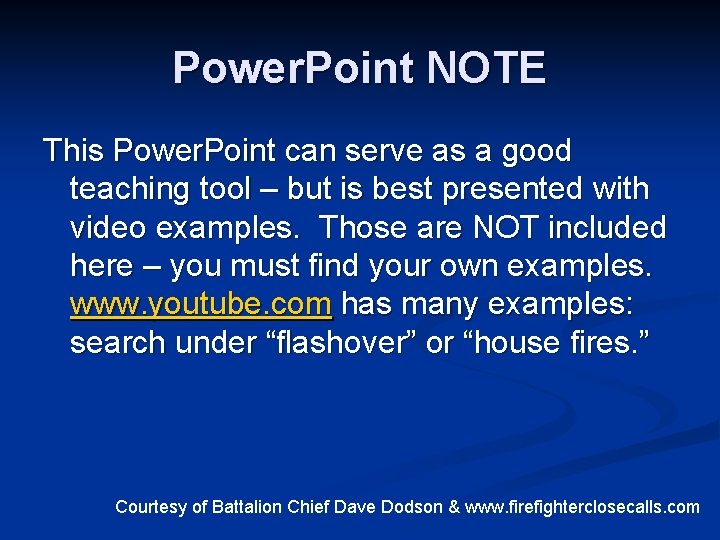Power. Point NOTE This Power. Point can serve as a good teaching tool –