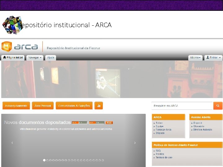 Repositório institucional - ARCA • INTERFACE 