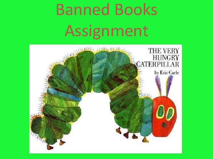 Banned Books Assignment 