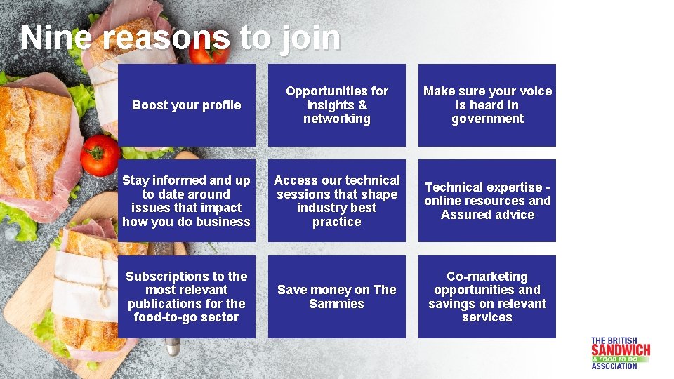 Nine reasons to join Boost your profile Opportunities for insights & networking Make sure