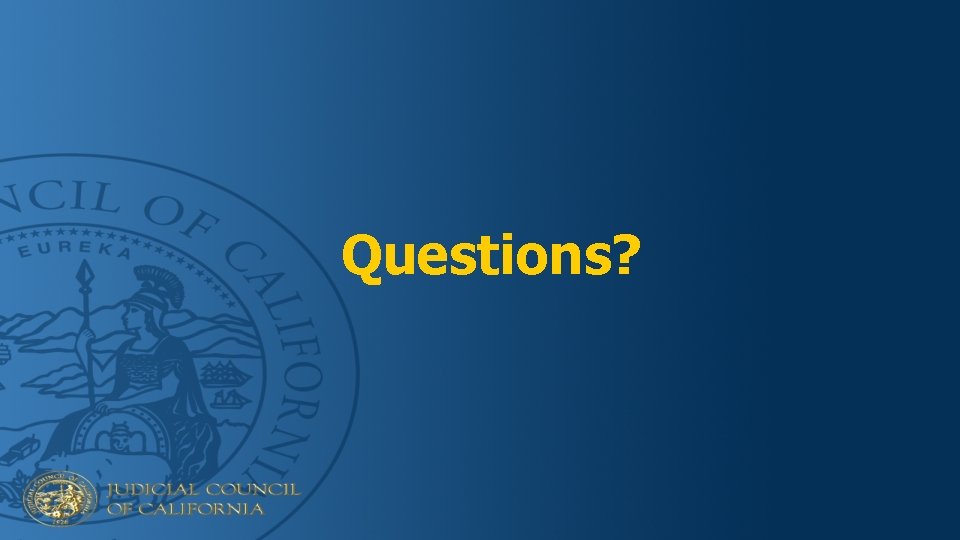 Questions? 