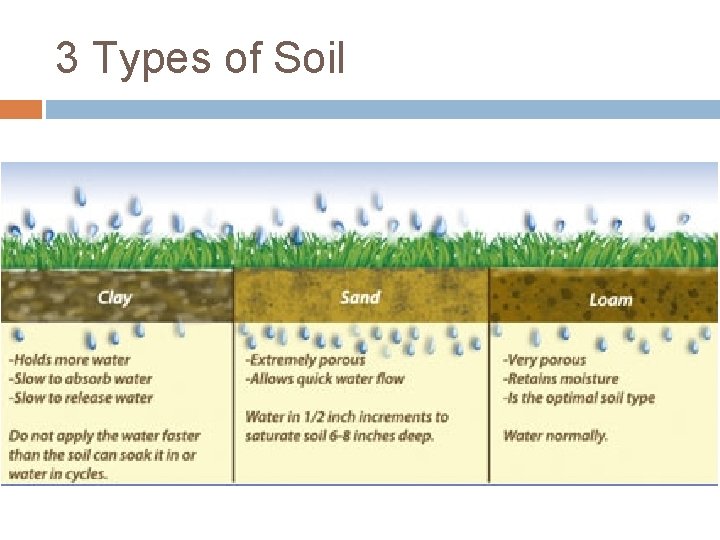 3 Types of Soil 