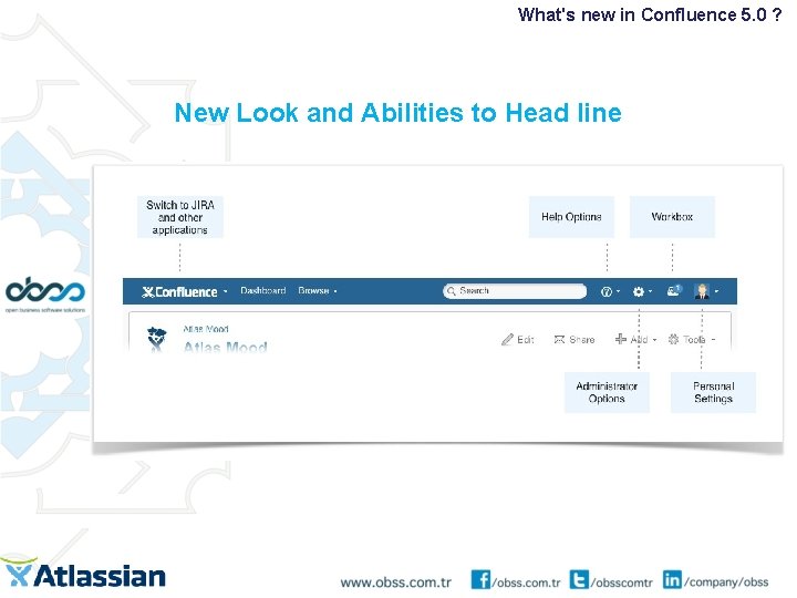 What's new in Confluence 5. 0 ? New Look and Abilities to Head line