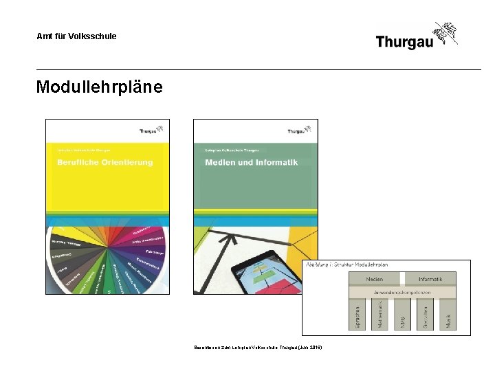 Amt für Volksschule Modullehrpläne Basiswissen zum Lehrplan Volksschule Thurgau (Juni 2016) 