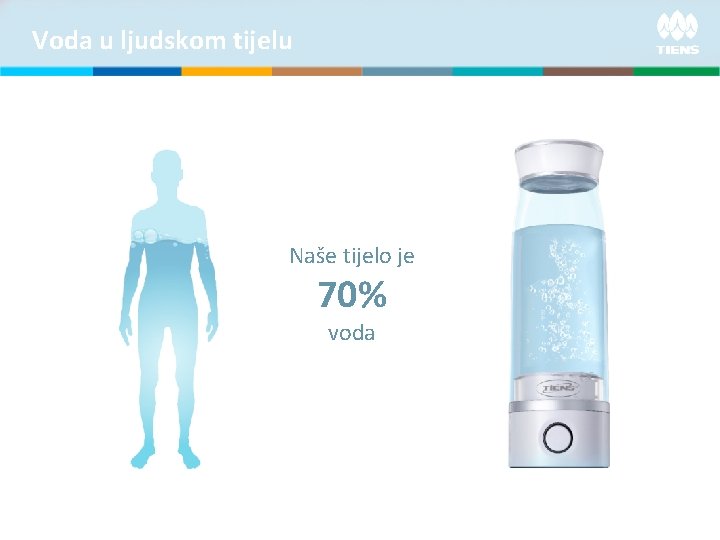 Voda u ljudskom tijelu Naše tijelo je 70% voda 