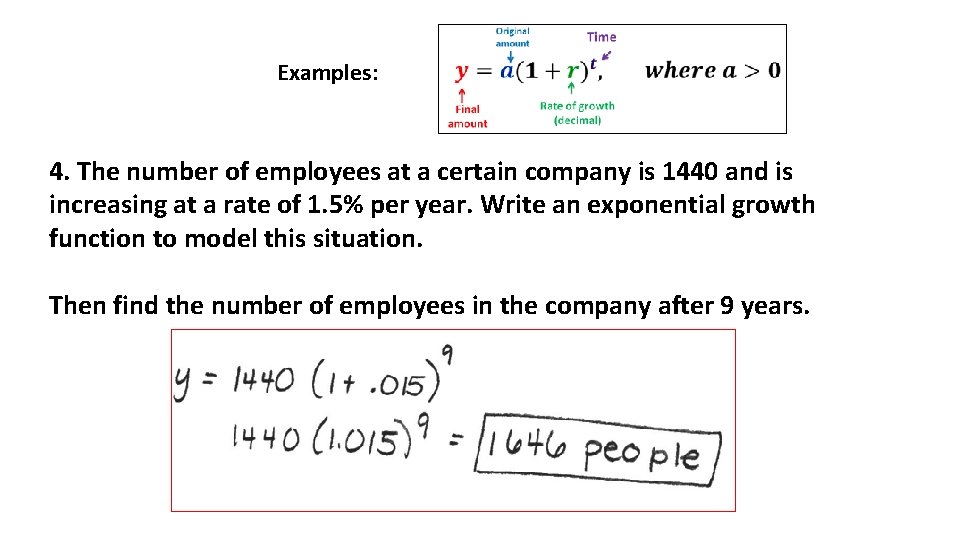 Examples: 4. The number of employees at a certain company is 1440 and is