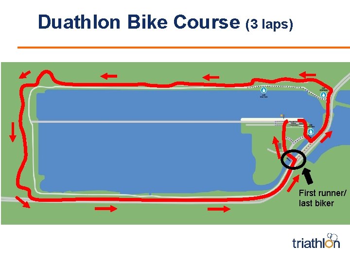 Duathlon Bike Course (3 laps) First runner/ last biker 