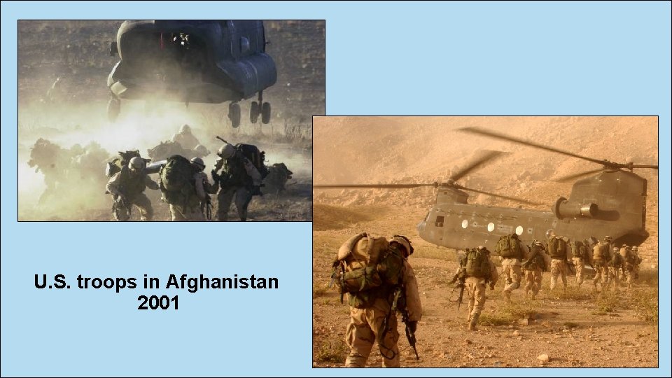 U. S. troops in Afghanistan 2001 