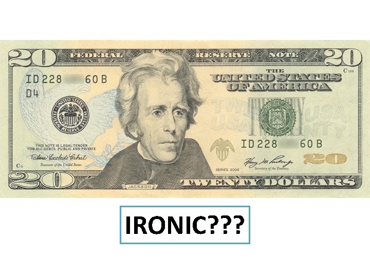 IRONIC? ? ? 