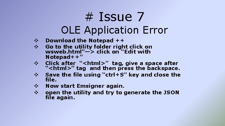 # Issue 7 OLE Application Error v v v Download the Notepad ++ Go