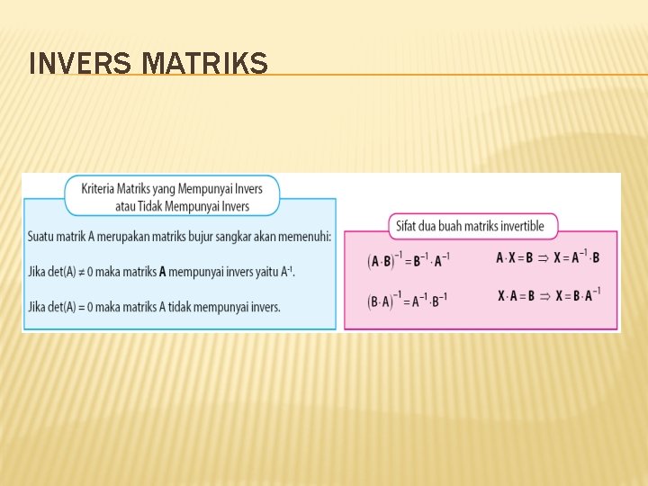 INVERS MATRIKS 