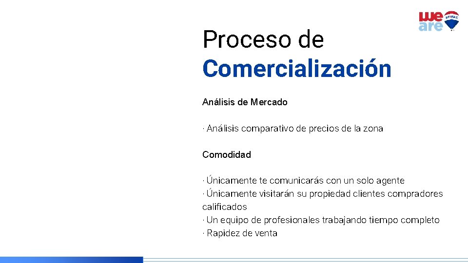 Proceso de Comercialización Análisis de Mercado · Análisis comparativo de precios de la zona
