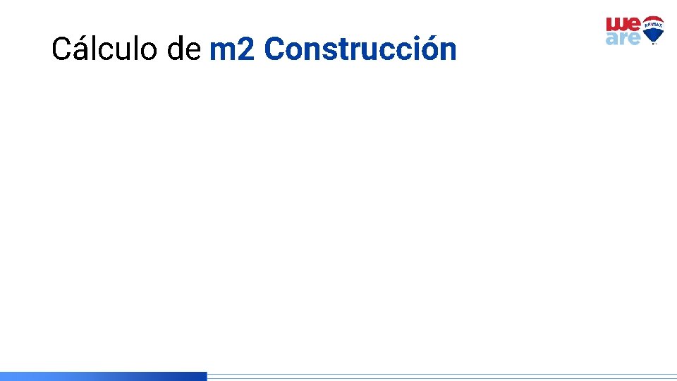 Cálculo de m 2 Construcción 