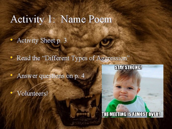 Activity 1: Name Poem • Activity Sheet p. 3 • Read the “Different Types