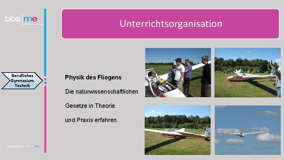 Unterrichtsorganisation Berufliches Gymnasium Technik Physik des Fliegens Die naturwissenschaftlichen Gesetze in Theorie und Praxis