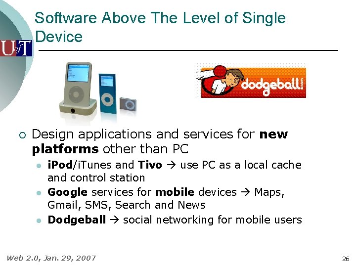 Software Above The Level of Single Device ¡ Design applications and services for new