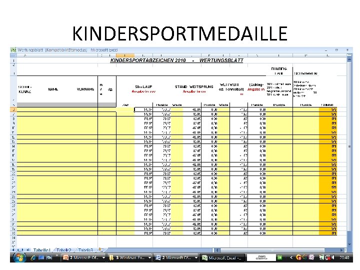 KINDERSPORTMEDAILLE 