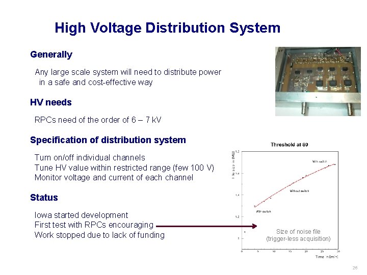 High Voltage Distribution System Generally Any large scale system will need to distribute power