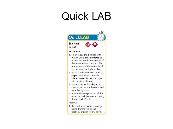 Quick LAB 