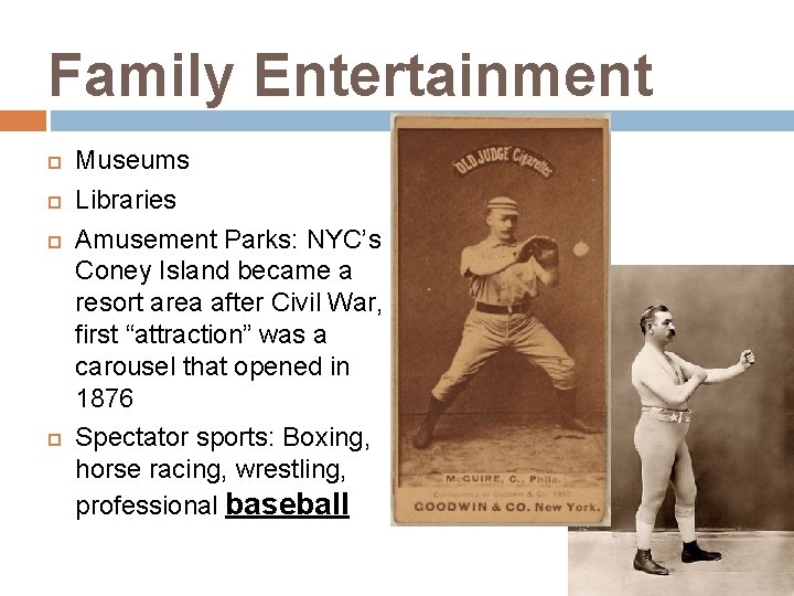 Family Entertainment Museums Libraries Amusement Parks: NYC’s Coney Island became a resort area after