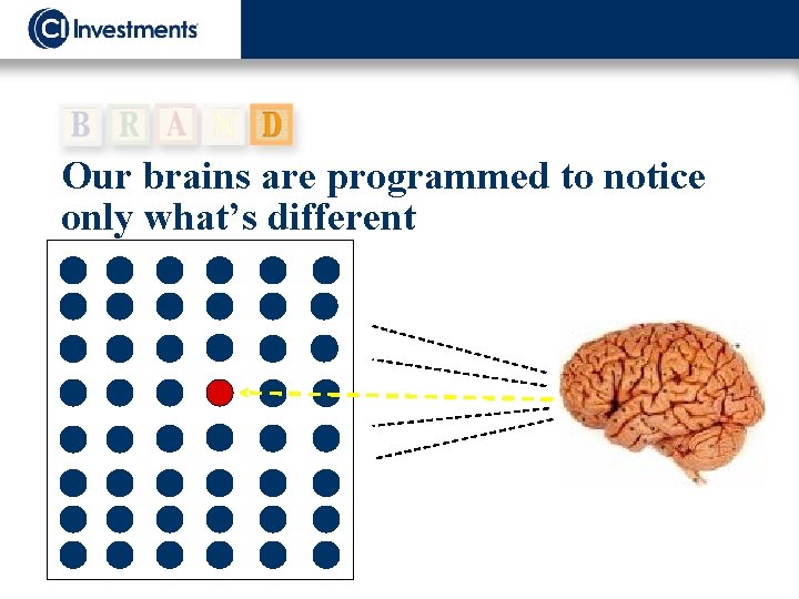 Our brains are programmed to notice only what’s different 