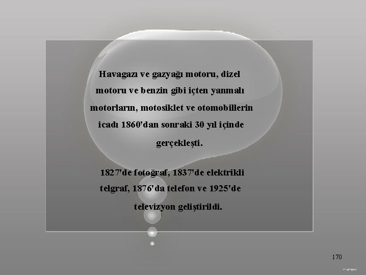 Havagazı ve gazyağı motoru, dizel motoru ve benzin gibi içten yanmalı motorların, motosiklet ve