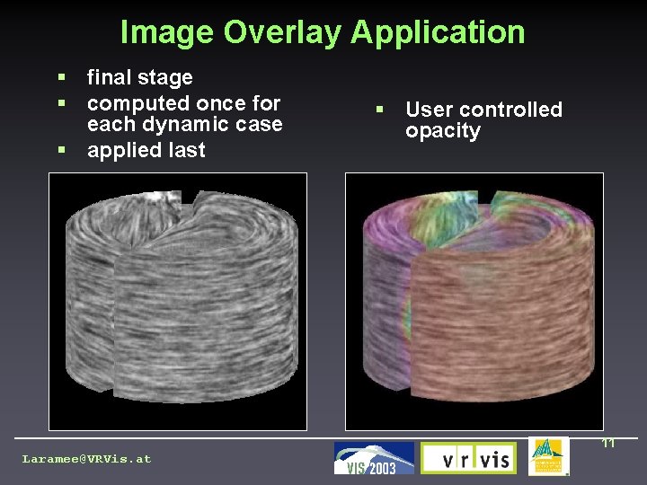 Image Overlay Application § final stage § computed once for each dynamic case §