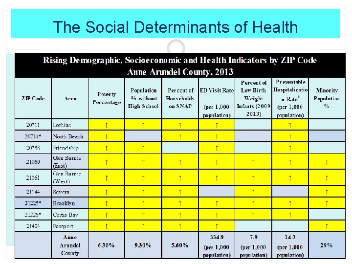 The Social Determinants of Health 