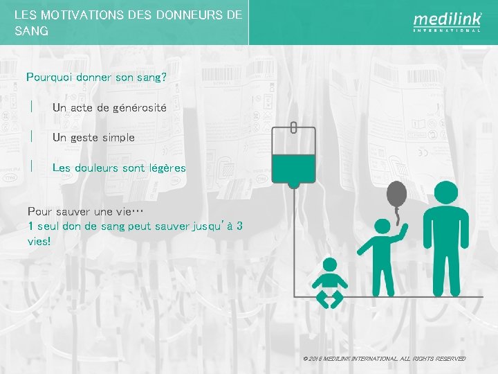 LES MOTIVATIONS DES DONNEURS DE SANG Pourquoi donner son sang? | Un acte de