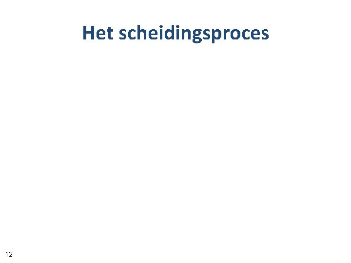 Het scheidingsproces 12 