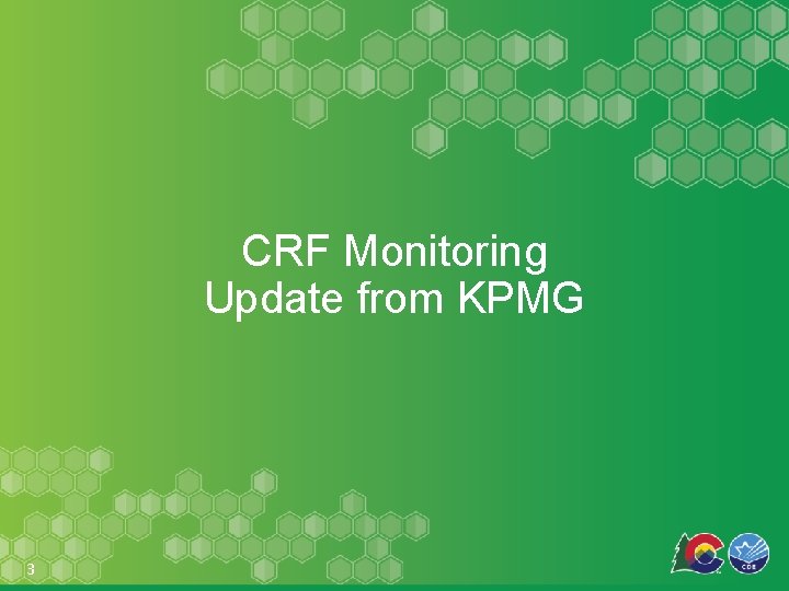 CRF Monitoring Update from KPMG 3 