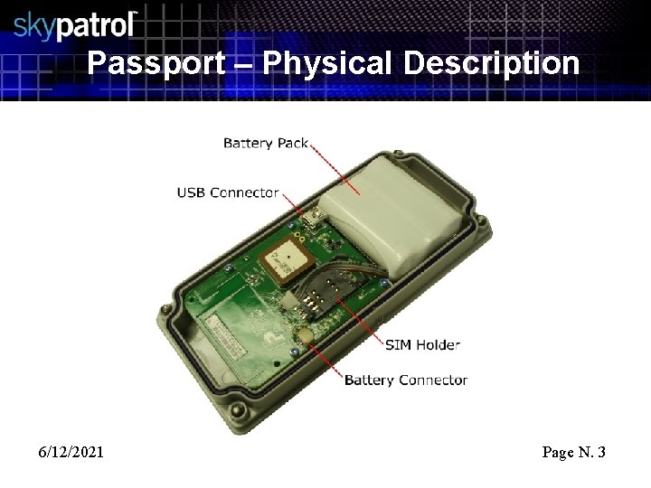 Passport – Physical Description 6/12/2021 Page N. 3 