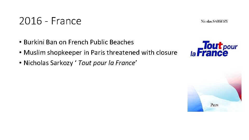2016 - France • Burkini Ban on French Public Beaches • Muslim shopkeeper in