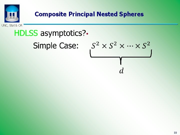 Composite Principal Nested Spheres UNC, Stat & OR • 33 