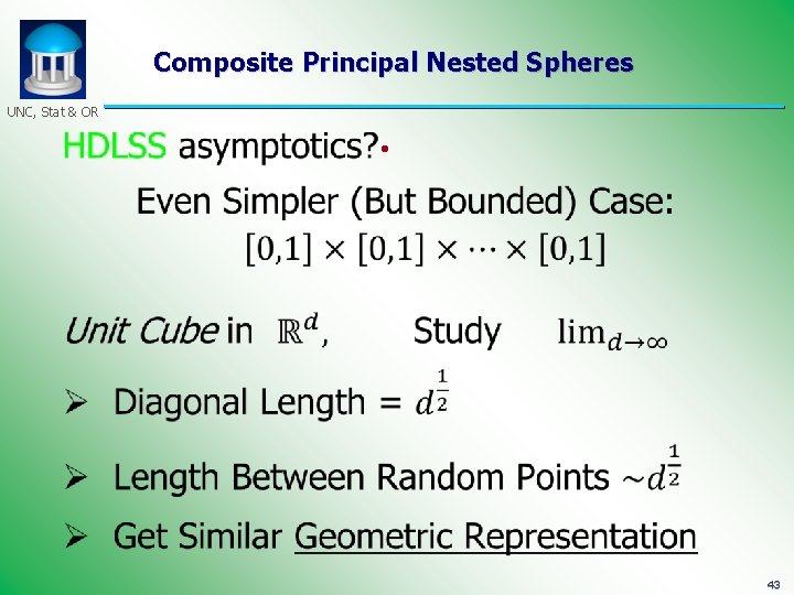 Composite Principal Nested Spheres UNC, Stat & OR • 43 