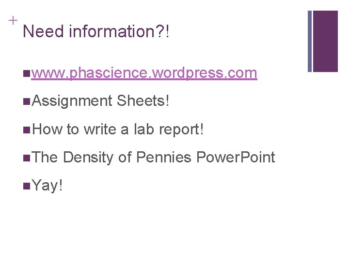 + Need information? ! nwww. phascience. wordpress. com n. Assignment n. How n. The