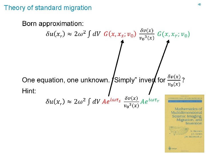 Theory of standard migration 48 