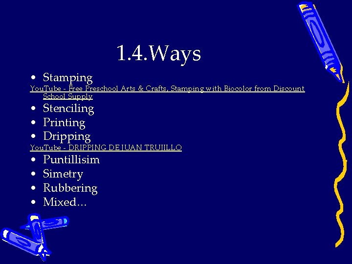 1. 4. Ways • Stamping You. Tube - Free Preschool Arts & Crafts, Stamping