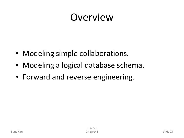 Basic Structural Modeling Pertemuan ke 4 Classes Overview