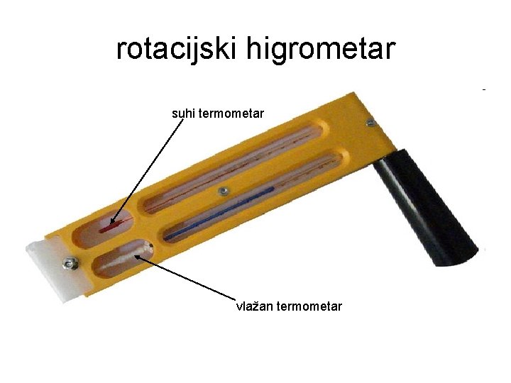 rotacijski higrometar suhi termometar vlažan termometar rotacijski higrometar suhi termometar vlažan termometar