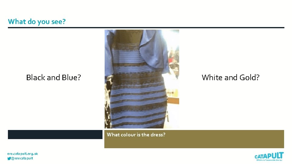 What do you see? Black and Blue? White and Gold? What colour is the